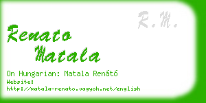 renato matala business card